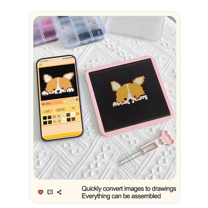 LEDインテリジェントパーラービーズペグボード アプリ制御  - Art Craft App のレビューと価格