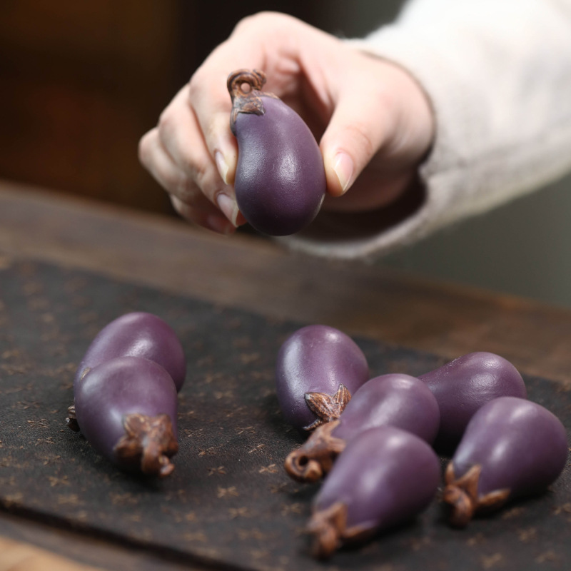 紫砂ナスティーペット手作りバイオニック植物野菜メロンフルーツ - Art And Craft Vegetable のレビューと価格