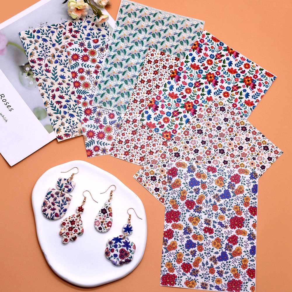 SNASAN DIY 豪華な花水彩転写紙ソフト陶器ポリマーク - Art Craft Items のレビューと価格