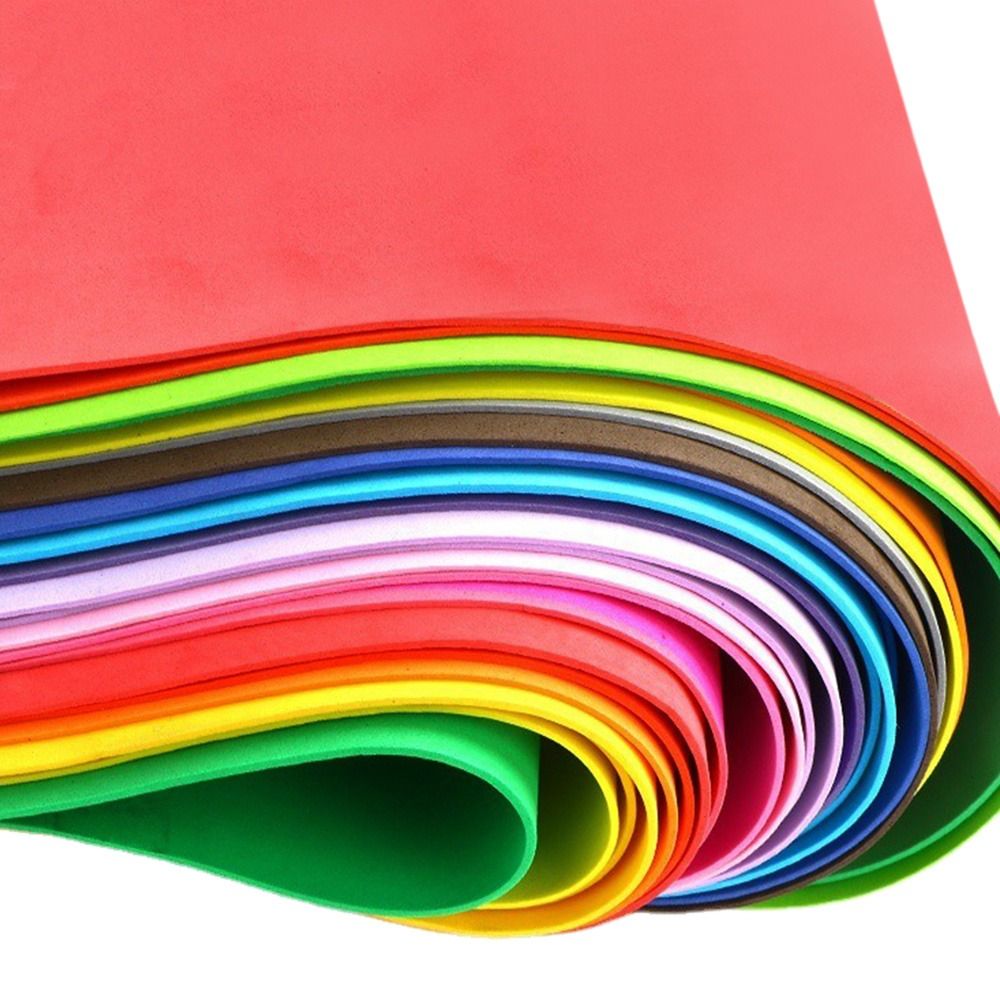 新しいカラフルなスポンジペーパーEVA 50x50cm PE - Art Craft Show のレビューと価格