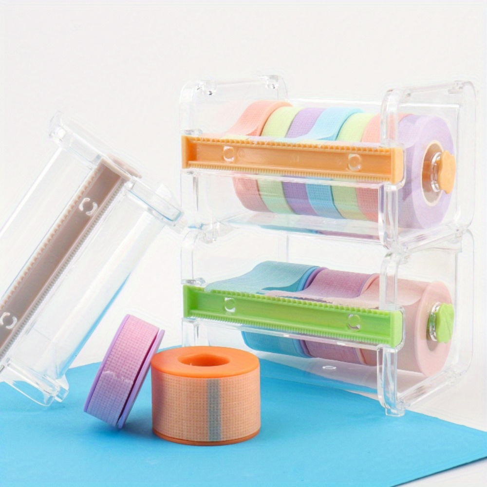 多目的粘着テープディスペンサー、携帯用和紙テープカッター、透 - Art Craft Activities のレビューと価格