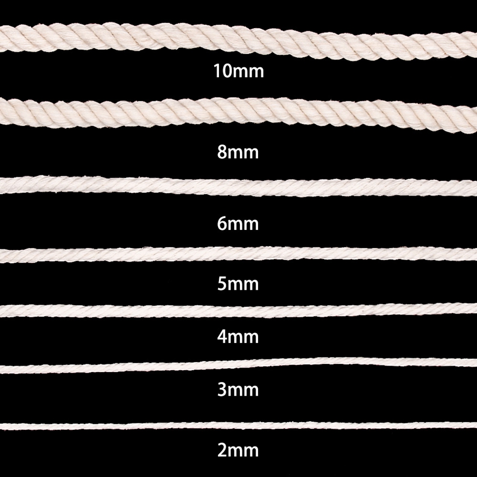 1 ミリメートル-10 ミリメートル綿 100% マクラメコ - Macrame Cord Cotton のレビューと価格