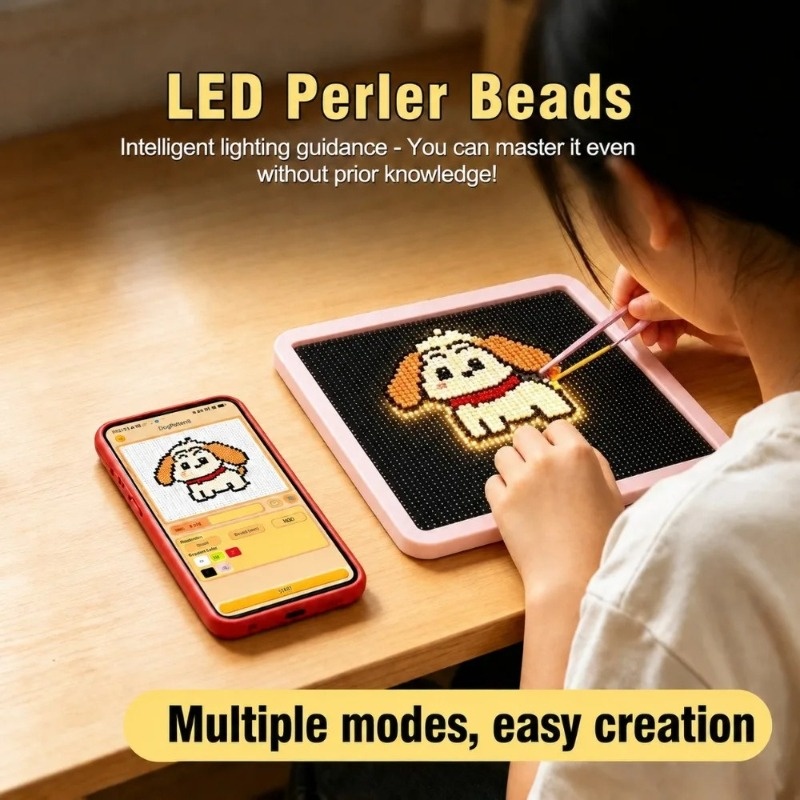 LEDヒューズビーズクラフトボード、スマートアプリ制御DIY - Art Craft App のレビューと価格