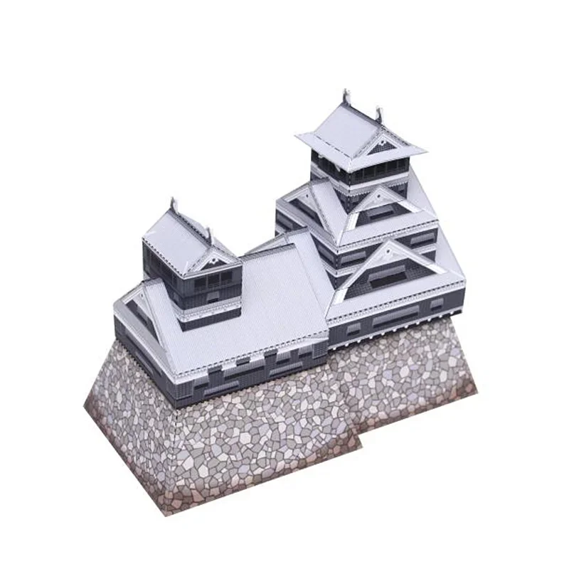日本熊本城折りたたみミニ 3D 紙モデルハウスペーパークラフ - Art Craft With Cardboard のレビューと価格