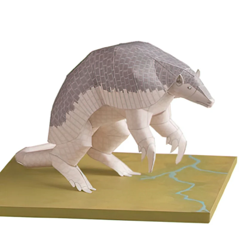 ミニ3D折りたたみ紙モデルペーパークラフト、巨大なアルマジロ - Art Craft With Cardboard のレビューと価格