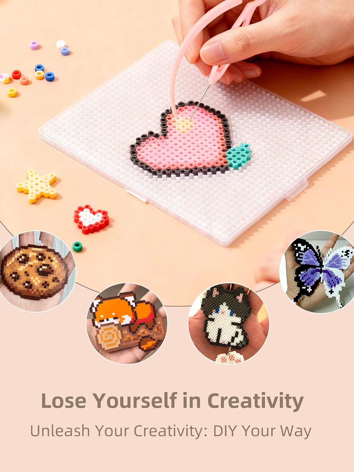 ヒューズビーズキット - 簡単DIY - 96色 53000 - Art Craft Usa のレビューと価格